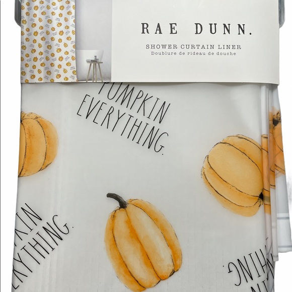 Rae Dunn Other - Rae Dunn PUMPKIN EVERYTHING Shower Curtain Liner